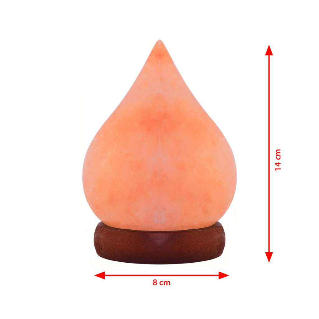 USB Drop Shape Multi-color Salt Lamp - Natural Salt - Home Decor